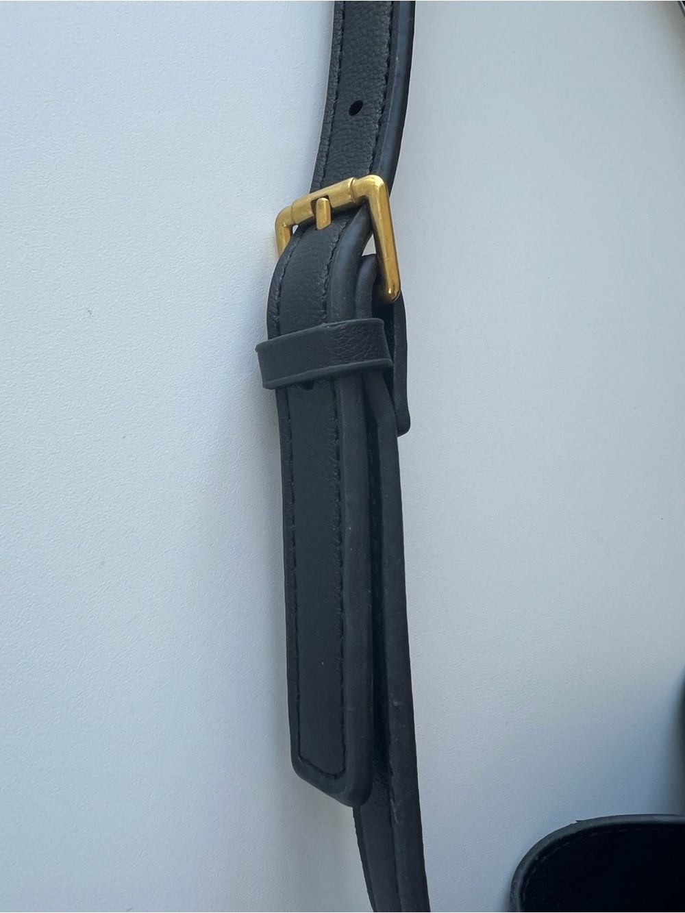 Black Leather Balenciaga Inspired bag - Picture 3 of 7